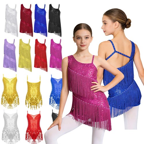 Girls oblique straps sequins - girls,