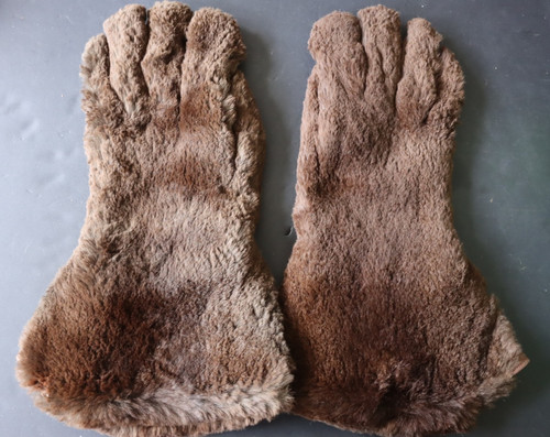 Vintage dent leather fur - dent,