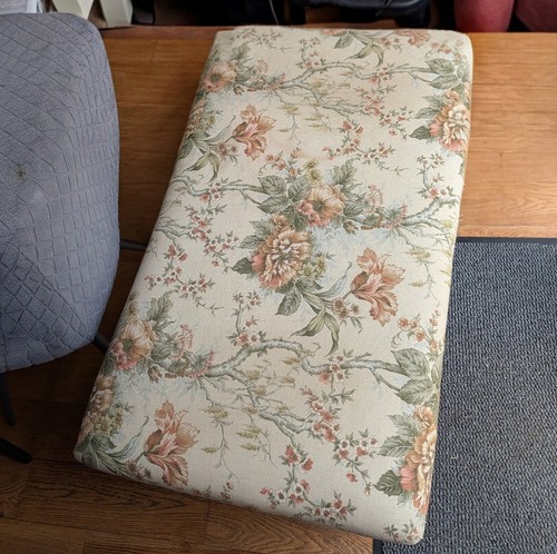 Long antique footstool - long,