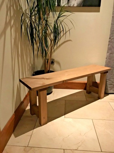 Solid wooden bench - solid,