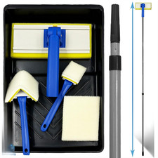 Paint Pad Set with Handle Decorating Pads Edger Tool Refill Handle Tray Painting