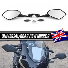 2Pcs Rearview Side Mirrors Carbon Black For Honda CBR600RR 03-19 CBR1000RR 04-07