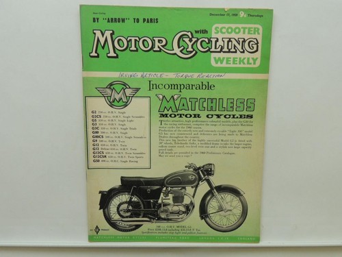 Dec 1959 motorcycling magazine - motorcycling,