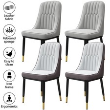 2-6PCS Dining Chairs PU Padded