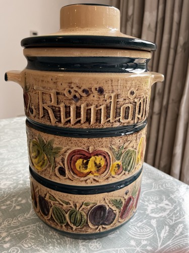 West german rumtopf jar with - west,
