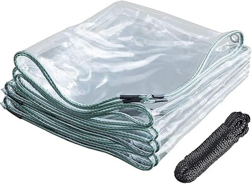 Clear tarpaulin heavy duty - clear,