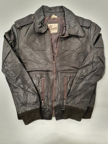 Vintage retro leather jacket