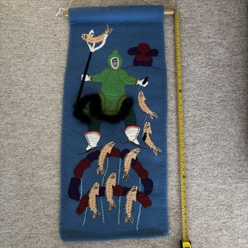 Vintage inuit felt wall - inuit,