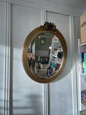 Vintage French Bevelled Oval