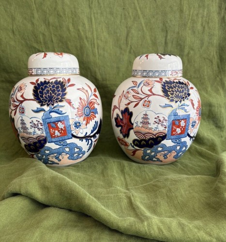 Pair large vintage mason - pair,