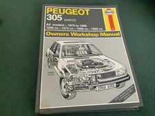 Peugeot 305 Haynes Workshop Manual Petrol 1978 To 1989