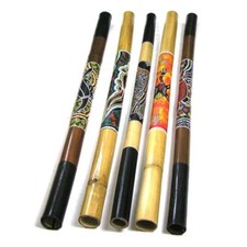 Bamboo Didgeridoo Aboriginal Wood Instrument Painted Carved Fair Dot Painting