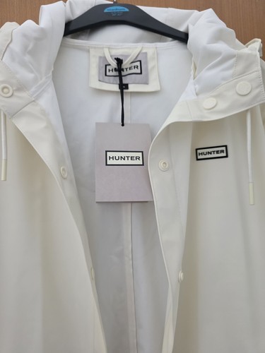 Hunter dove white rubber coat - white,