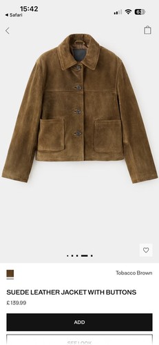 Mango brown suede - brown, leather