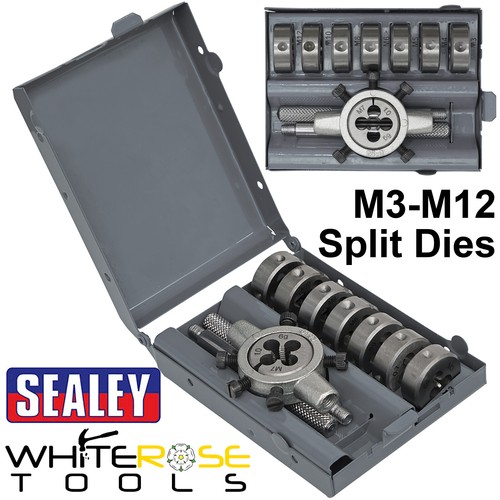 Sealey split die set 9pc - split,