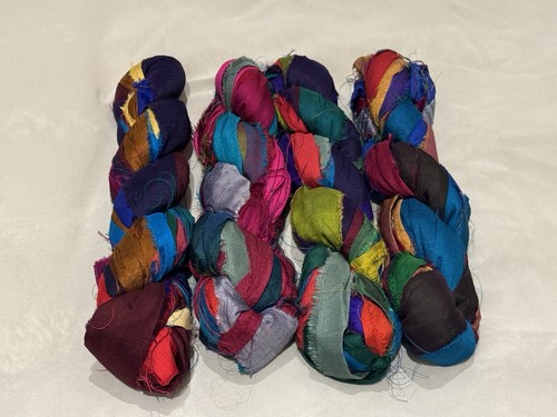 Sari silk ribbon - sari, yarn