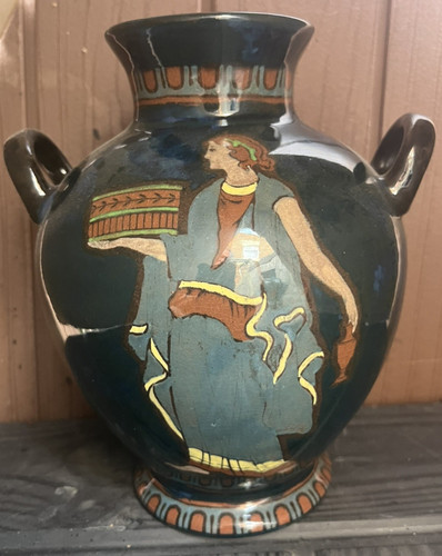 Antique pottery vase - pottery,