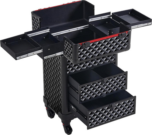 Rolling makeup train case with - rolling,