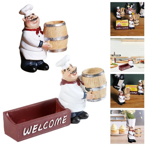 Chef statue toothpick - chef,