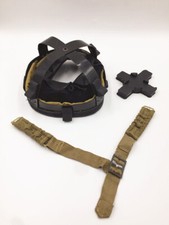 WW2 UK ARMY BRITISH MK2 BRODIE HELMET LINER LEATHER AND THE CHIN STRAP SET