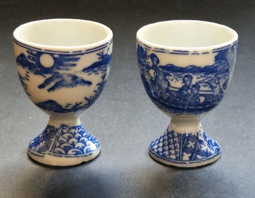 Vintage blue white - blue,