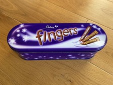 Cadburys Fingers Tin, Chocolate Biscuits Storage Tin