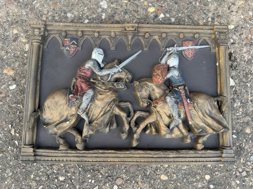 Knights jousting retro - retro, 1970s
