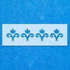 Vintage Flower Repeat Border