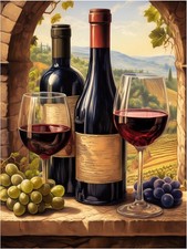 Tile Mural Wine Themed Tuscany