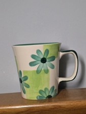 Hand Painted Green Flower &