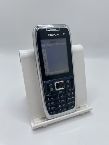 Nokia e51 silver - silver, orange