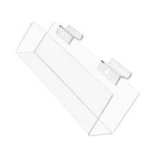 Acrylic Slatwall Angled Shelf