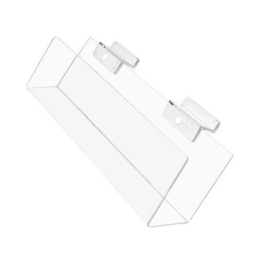 Acrylic slatwall angled shelf - slatwall,