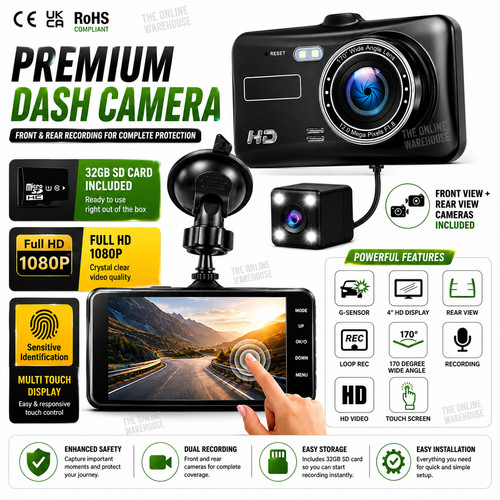 Inch car dashcam camera - inch,