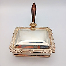 Silver Plate Vintage Crumb Tray Silent Butler
