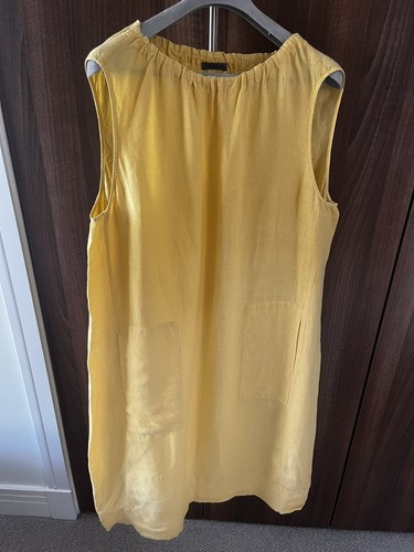 Oska yellow linen sleeveless - oska,