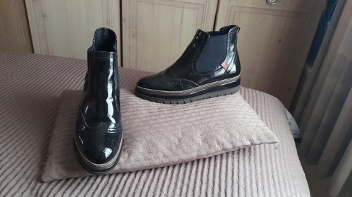 Tamaris women black patent - black,