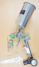 HVLP Air Spray Paint Gun W/ Air Regulator 1.4 mm 1.7mm Tips Nozzle 35oz MetalCan