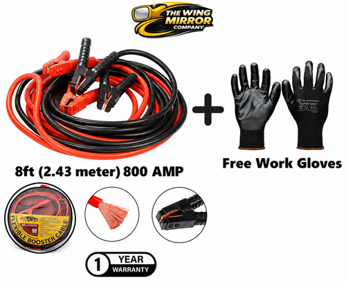 Jump leads 8ft heavy - leads,