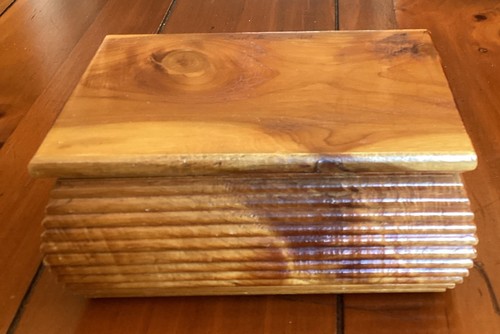 Vintage wooden pine box - pine,