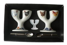 Chicken double egg cups - set