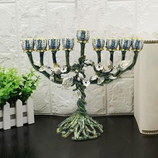Traditional Menorah Candelstick Festival Home Hanukkah Candleholder for