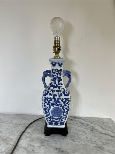 Vintage chinese blue white - vintage,