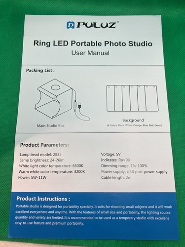 Puluz ring led portable - puluz,