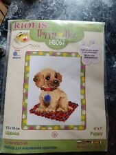  cross stitch Kit Puppy, DIY