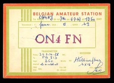 1 x QSL Card Radio Belgium