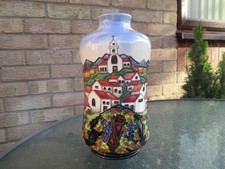 MOORCROFT POTTERY.  ANDALUCIA PATTERN VASE . DES. BEVERLEY WILKES