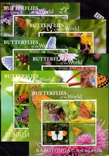 PD COLLECTIONS - MNH - BUTTERFLIES - INSECTS - FLOWERS - FLORA 