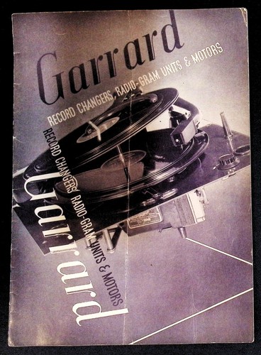 Garrard 1939 record changers - 1939,