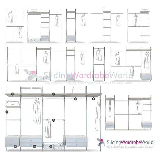 Spacepro aura steel - aura, wardrobe
